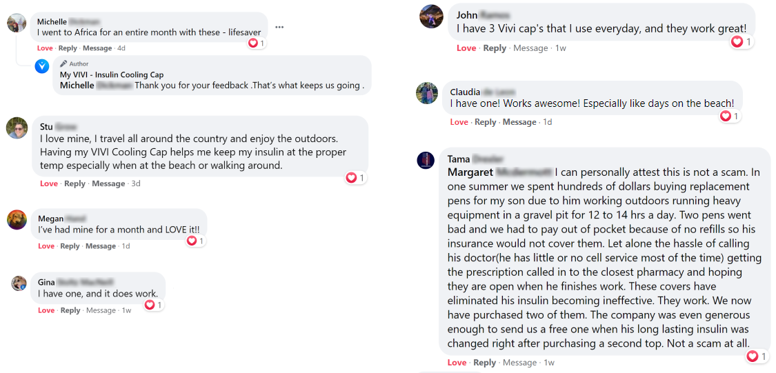 comment of a customer