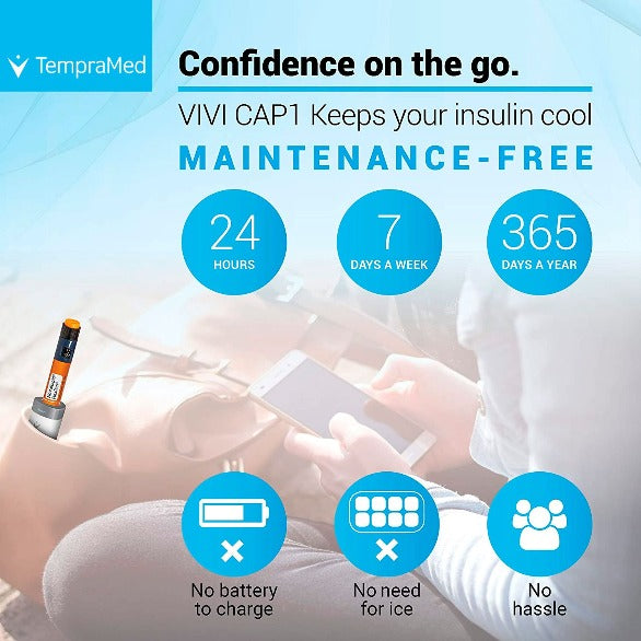 VIVI Cap™: Thermal Insulin Pen Protection (Fits all insulin pens)