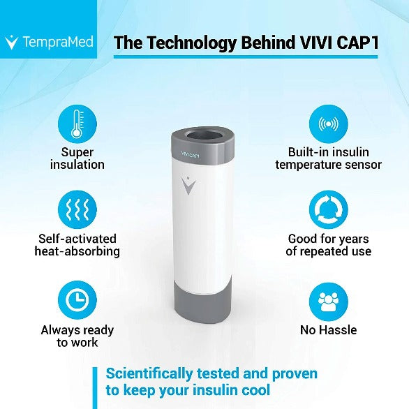 VIVI Cap™: Thermal Insulin Pen Protection (Fits all insulin pens)